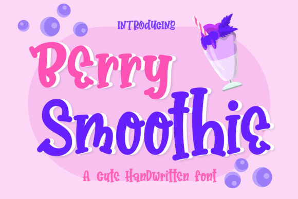 Berry Smoothie Font for Small Business Branding