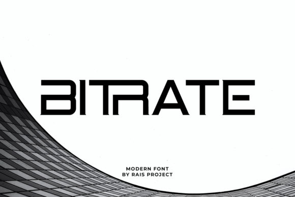Bitrate Font Review: A Robotic Display Typeface for Creative Projects