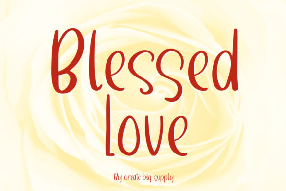 Blessed Love Font for Modern Web Design Projects