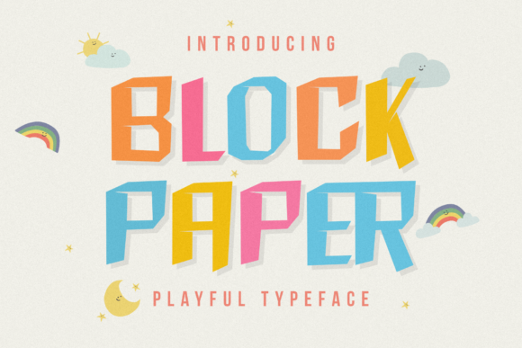 Block Paper Font for Bold and Creative Display Projects