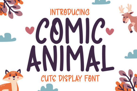Comic Animal Font for Editorial Design and Creative Publishing