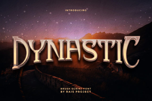 Dynastic Display Font for Spooky and Imposing Designs