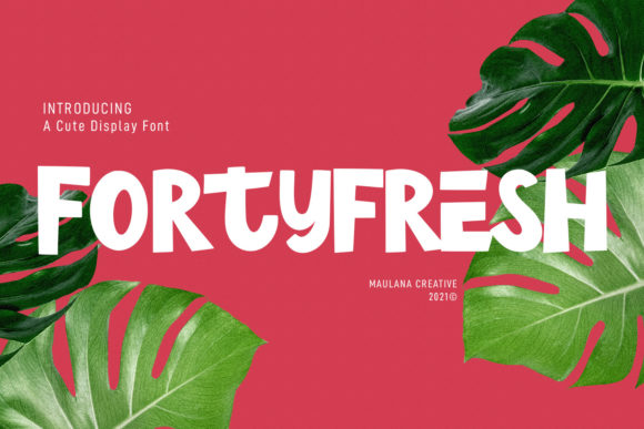 Fortyfresh Font: Playful Typography for Creative Craft Projects