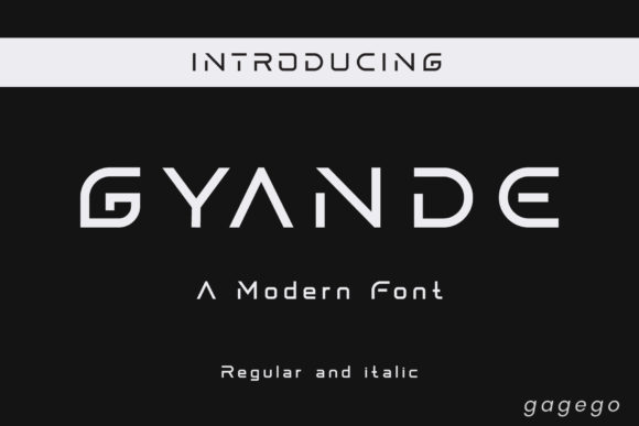 Gyande Display Font for Bold Branding and Eye-Catching Designs