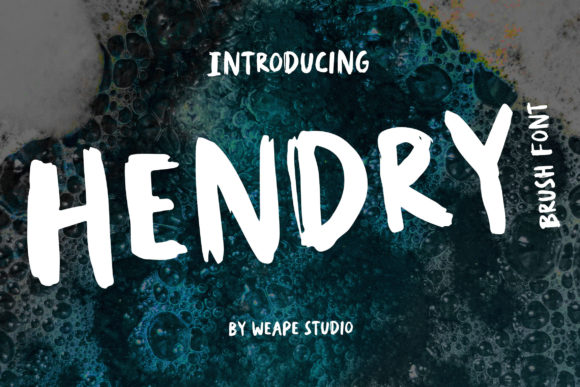 Hendry Display Font for Creative Makers and Product Designers