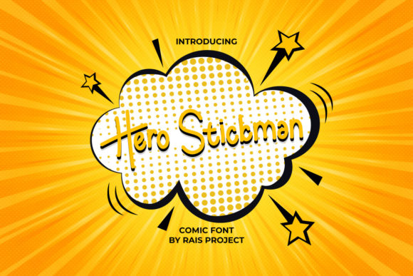Hero Stickman Font: Retro Style for Editorial Design