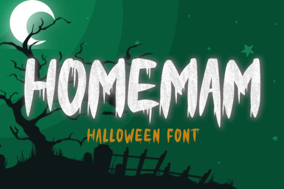 Homemam Font: A Spooky Display Typeface for Creative Projects