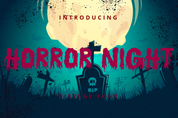 Horror Night Font for Web Design