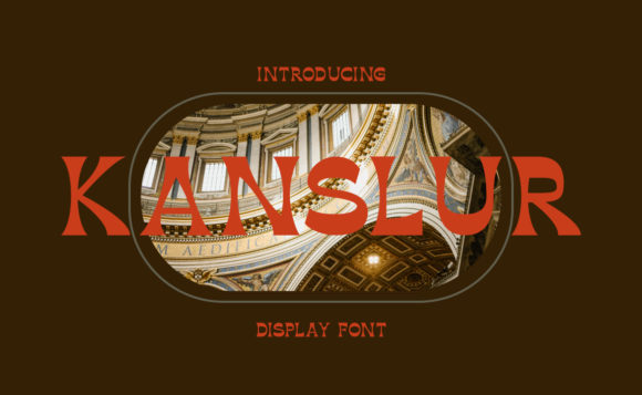 Kanslur Display Font for Modern Editorial Design
