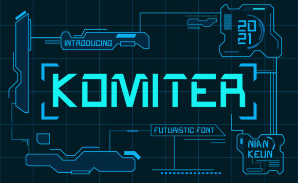 Komiter Font: Modern Display Typography for Digital Branding