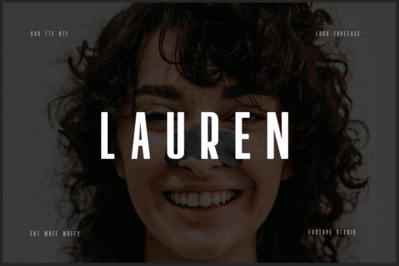 Lauren Font: Bold, Stylish Display Typeface for Crafters