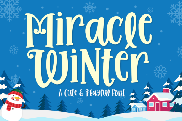 Miracle Winter Font: A Playful Display for Bold Designs