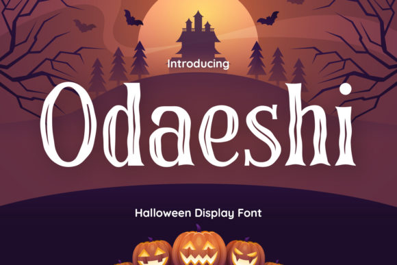 Odaeshi Font: A Spooky Display Type for Bold Design Projects