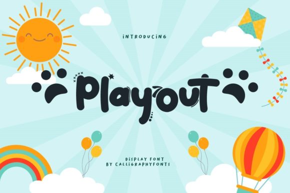 Playout Font: A Playful Display Typeface for Digital Design