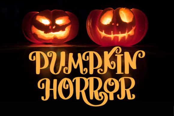 Pumpkin Horror Font: A Spooky Display Typeface for Halloween Creations