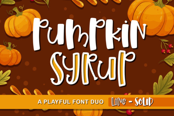 Pumpkin Syrup Font for a Polished Brand Look