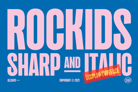 Rockids Sharp: A Bold Display Font for Creative Branding Projects