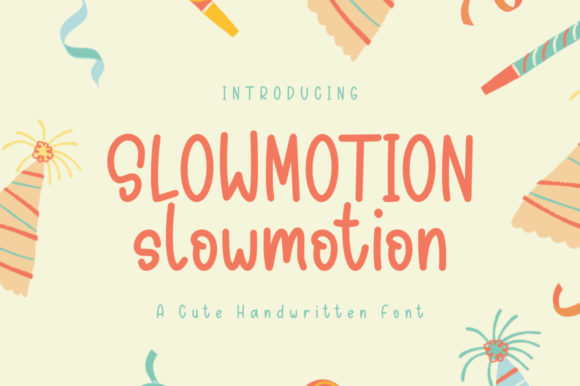Slowmotion Font: A Playful Typeface for Creative Publishing