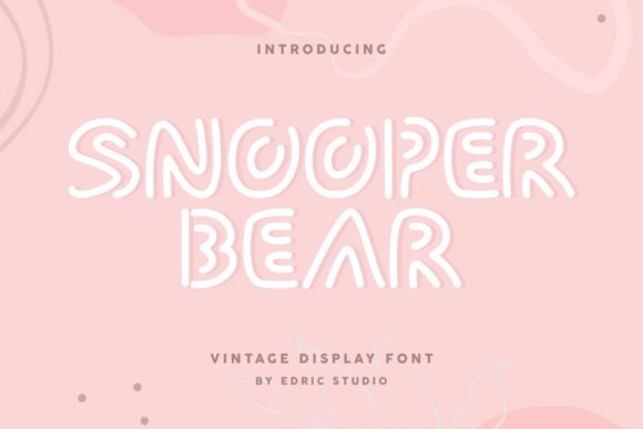 Snooper Bear Font for Kids-Friendly Branding and Creative Projects
