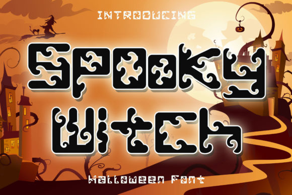 Spooky Witch Font for Creepy and Bold Design Projects