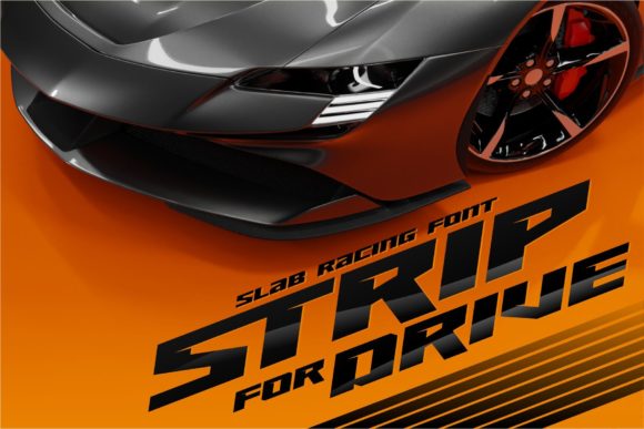 Strip for Drive Font: Bold Typography for High-Impact Branding