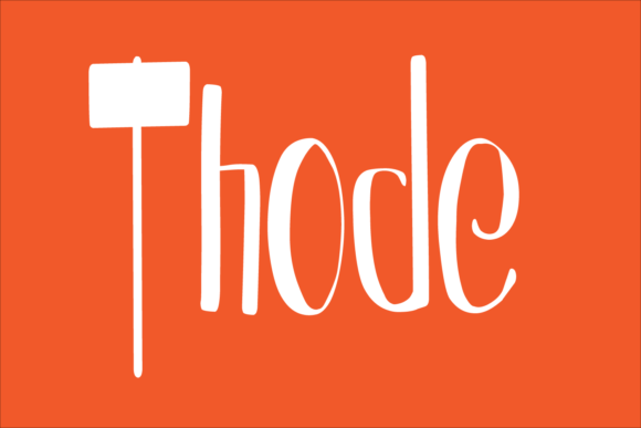 Thode Font for Creative Branding and Display Designs