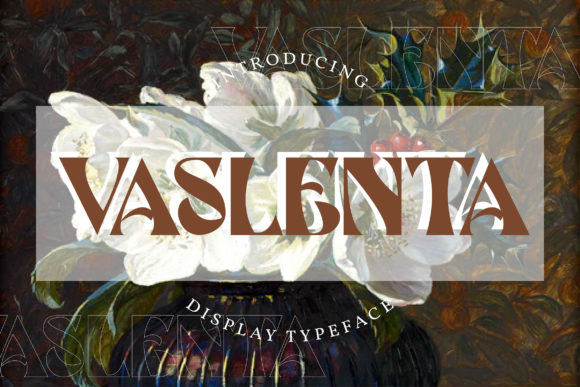 Vaslenta: A Whimsical Display Font for Editorial Design