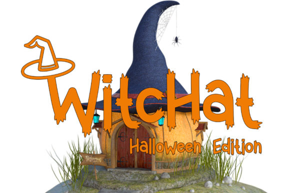 Witchat Font: A Spooky Display Typeface for Halloween Marketing
